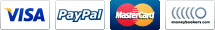 MarkeTürk ile tüm popüler kredi kartlarıyla ve PayPal kullanarak alışveriş yapabilirsiniz.